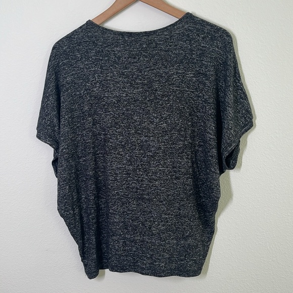 Quince Brushed Short Sleeve Lounge Tee – Charcoal, Size Medium Ultra Soft & Boxy - Picture 5 of 6